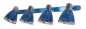 Спот четыре лампы MARTED хром/синий E27 4*60W 220V A2215PL-4BL ― ТРИ ПЛАФОНА