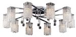 Хрустальная люстра потолочная CASCATA хром E14 10*60W A3028PL-10CC