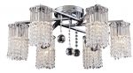 Хрустальная люстра потолочная CASCATA хром E14 6*60W A3028PL-6CC