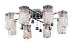 Хрустальная люстра потолочная CASCATA хром E14 8*60W A3028PL-8CC
