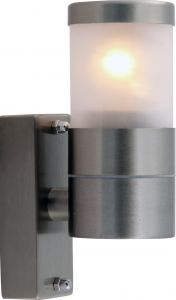 Настенный светильник уличный RAPIDO никель/белый E27 1*60W 220V арт.A3201AL-1SS ― ТРИ ПЛАФОНА