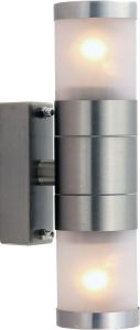 Настенный светильник уличный RAPIDO никель/белый E27 2*60W 220V арт.A3201AL-2SS ― ТРИ ПЛАФОНА