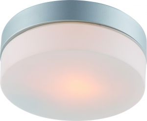 Настенно-потолочный светильник влагозащищенный AQUA серебро/белый E27 1*60W 220V арт.A3211PL-1SI ― ТРИ ПЛАФОНА