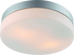Настенно-потолочный светильник влагозащищенный AQUA серебро/белый E27 2*60W 220V арт.A3211PL-2SI ― ТРИ ПЛАФОНА