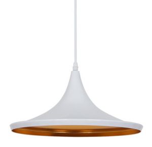 Подвесной светильник CAPPELLO белый с золотом E27 1*60W 220V A3406SP-1WH ― ТРИ ПЛАФОНА