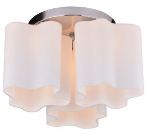 Потолочная люстра SERENATA хром/белый E27 3*40W 220V A3479PL-3CC ― ТРИ ПЛАФОНА