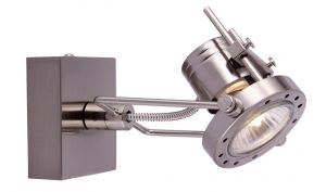 Спот одна лампа COSTRUTTORE матовое серебро GU10 1*50W 220V A4300AP-1SS ― ТРИ ПЛАФОНА