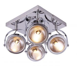 Потолочный светильник-спот ALIENO хром G9 4*40W 220V арт.A4506PL-4CC ― ТРИ ПЛАФОНА