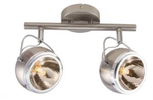 Спот две лампы ORBITER матовое серебро/хром G9 2*40W 220V арт.A4509PL-2SS ― ТРИ ПЛАФОНА