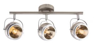 Спот три лампы ORBITER матовое серебро/хром G9 3*40W 220V арт.A4509PL-3SS ― ТРИ ПЛАФОНА