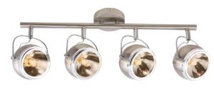 Спот четыре лампы ORBITER матовое серебро/хром G9 4*40W 220V арт.A4509PL-4SS ― ТРИ ПЛАФОНА
