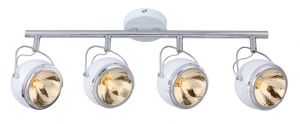 Спот четыре лампы ORBITER белый/хром G9 4*40W 220V арт.A4509PL-4WH ― ТРИ ПЛАФОНА