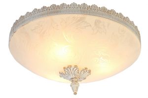 Потолочная люстра CROWN бело-золотой E27 3*60W A4541PL-3WG ― ТРИ ПЛАФОНА