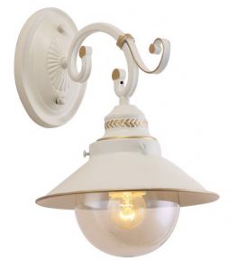 Бра декоративное GRAZIOSO бело-золотой E27 1*60W 220V A4577AP-1WG ― ТРИ ПЛАФОНА