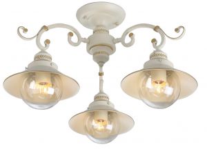 Потолочная люстра GRAZIOSO бело-золотой E27 3*60W 220V A4577PL-3WG ― ТРИ ПЛАФОНА