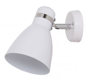 Спот одна лампа MERCOLED хром/белый E27 1*60W 220V A5049AP-1WH ― ТРИ ПЛАФОНА