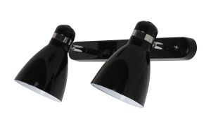 Спот две лампы MERCOLED хром/черный E27 2*60W 220V A5049AP-2BK ― ТРИ ПЛАФОНА