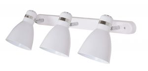 Спот три лампы MERCOLED хром/белый E27 3*60W 220V A5049PL-3WH ― ТРИ ПЛАФОНА