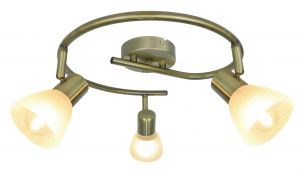Спот три плафона PARRY античная бронза E14 3*40W 220V A5062PL-3AB ― ТРИ ПЛАФОНА