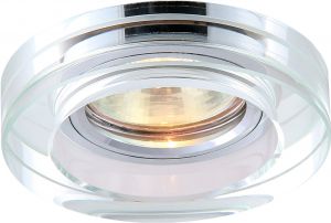 Встраиваемый светильник WAGNER хром/прозрачный(хрусталь) GU10/G5,3 1*50W 220V арт.A5221PL-1CC ― ТРИ ПЛАФОНА