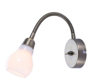 Бра с выключателем регулируемое LETTURA античная бронза G9 1*33W 220V A5271AP-1AB ― ТРИ ПЛАФОНА