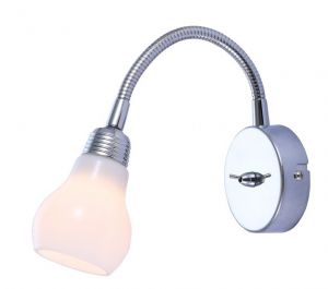Бра с выключателем регулируемое LETTURA хром G9 1*33W 220V A5271AP-1CC ― ТРИ ПЛАФОНА