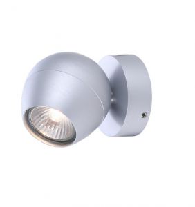 Спот один плафон SFERA матовое серебро GU10 1*50W 220V A5781AP-1SS ― ТРИ ПЛАФОНА