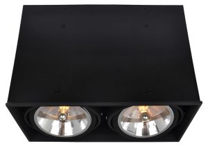 Накладной светильник поворотный CARDANI черный G5,3 2*50W 220V A5936PL-2BK ― ТРИ ПЛАФОНА