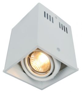 Накладной светильник поворотный CARDANI белый GU10 1*50W 220V арт.A5942PL-1WH ― ТРИ ПЛАФОНА
