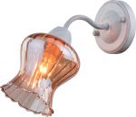 Бра декоративное CHIARA бело-золотой/янтарный E14 1*40W 220V A6098AP-1WG