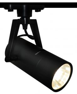 Спот светодиодный для шинной системы TRACK LIGHTS черный LED 10W 700Lm 4000K A6210PL-1BK ― ТРИ ПЛАФОНА