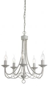 Подвесная люстра "свечи" MAYPOLE бело-золотой E14 5*60 A6300LM-5WG ― ТРИ ПЛАФОНА