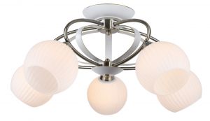 Потолочная люстра ELLISSE бело-золотой E27 5*60W A6342PL-5WG ― ТРИ ПЛАФОНА