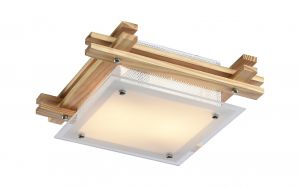 Настенно-потолочный светильник ARCHIMEDE светло-коричневый/белый E27 2*60W 220V арт.A6460PL-2BR ― ТРИ ПЛАФОНА