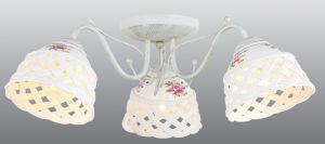 Потолочная люстра WICKER бело-золотой E14 3*40W A6616PL-3WG ― ТРИ ПЛАФОНА