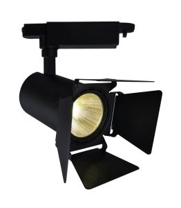 Спот светодиодный для шинной системы TRACK LIGHTS черный LED 20W 1400LM 4000K арт.A6720PL-1BK ― ТРИ ПЛАФОНА