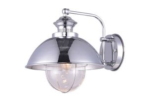 Бра декоративное NAUTILUS хром/прозрачный E27 1*60W 220V арт.A8024AP-1CC ― ТРИ ПЛАФОНА