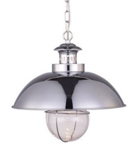 Подвесной светильник NAUTILUS хром/прозрачный E27 1*60W 220V арт.A8024SP-1CC ― ТРИ ПЛАФОНА