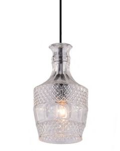 Подвесной светильник CARAFFA черный/прозрачный E14 1*40W 220V A8066SP-1BK ― ТРИ ПЛАФОНА