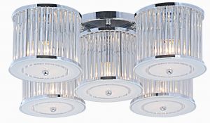 Потолочная люстра GLASSY хром E14 5*40W A8240PL-5CC ― ТРИ ПЛАФОНА