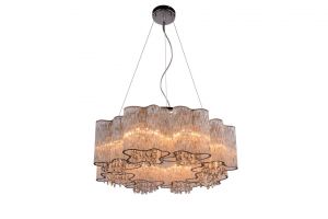 Подвесная люстра TWINKLE хром/прозрачный/хрусталь E14 8*40W 220V A8560SP-8CL ― ТРИ ПЛАФОНА