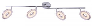 Спот светодиодный четыре плафона FASCIO хром LED 4*4,5W 1280Lm 3000K A8971PL-4CC ― ТРИ ПЛАФОНА