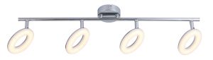 Спот светодиодный четыре плафона CIAMBELLA хром LED 4*4W 1280Lm 3000K A8972PL-4CC ― ТРИ ПЛАФОНА
