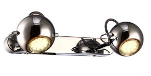 Спот две лампы SPIA хром GU10 2*50W 220V арт.A9128AP-2CC ― ТРИ ПЛАФОНА