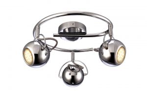 Потолочная люстра SPIA хром GU10 3*50W 220V арт.A9128PL-3CC ― ТРИ ПЛАФОНА