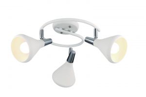 Потолочная люстра CICLONE белый/хром E14 3*40W 220V арт.A9155PL-3WH ― ТРИ ПЛАФОНА