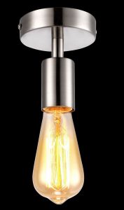 Накладной светильник FUORI матовое серебро E27 1*60W 220V арт.A9184PL-1SS ― ТРИ ПЛАФОНА