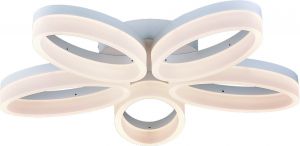 Потолочная люстра светодиодная NASTRO белый LED 5*8W 220V 2300Lm 3000K A9227PL-5WH ― ТРИ ПЛАФОНА