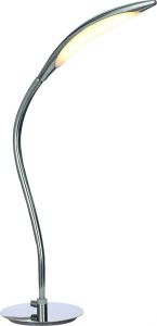 Настольная лампа светодиодная MATTINO хром/белый LED 1*6W 220V 390Lm 3000K A9442LT-1CC ― ТРИ ПЛАФОНА
