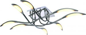 Потолочная люстра светодиодная MATTINO хром/белый LED 8*46W 220V 2700Lm 3000K A9442PL-8CC ― ТРИ ПЛАФОНА